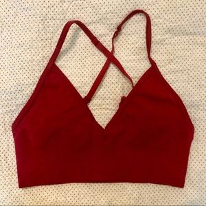 Lululemon Red Racerback Bra